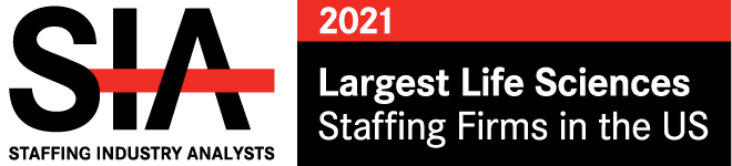 Staffing Industry Analysts logo for 2021 Largest Life Sciences Staffing Companies in the US